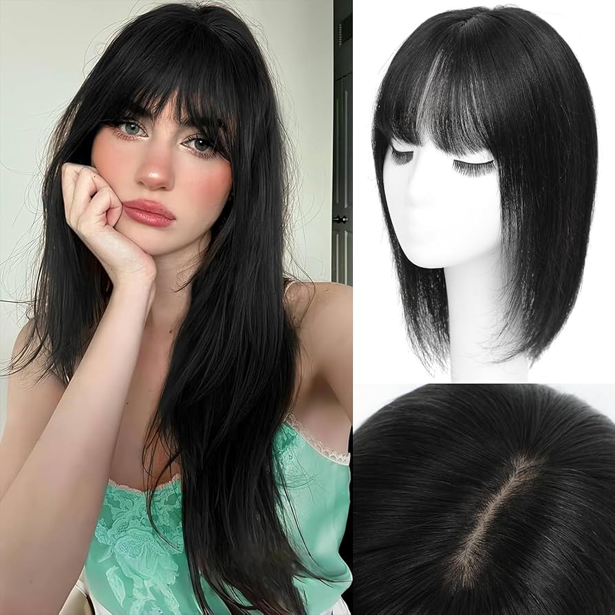 Hot Sale Straight Hair Topper With Bangs For  Women With Thinning Hair