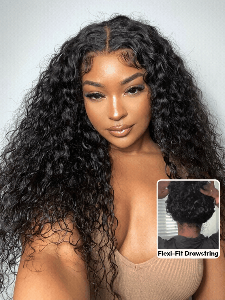 🥰 Water Wave Glueless Wig – 7×5 Lace, Full-Bodied Natural Flow for Everyday Wear