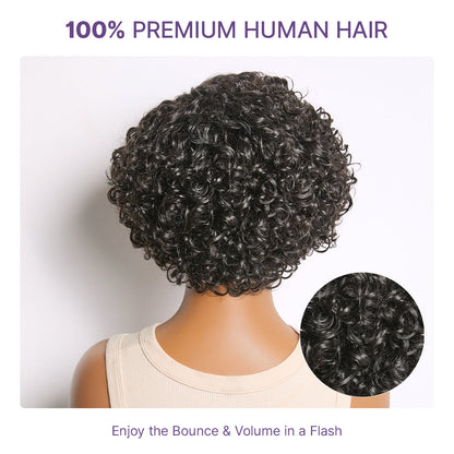 Chic Water Wave Short Wig – Lightweight Glueless Style with a Realistic Natural Finish