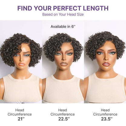 Chic Water Wave Short Wig – Lightweight Glueless Style with a Realistic Natural Finish