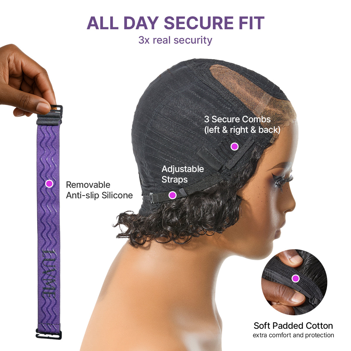 Chic Water Wave Short Wig – Lightweight Glueless Style with a Realistic Natural Finish