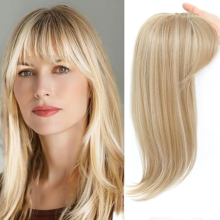 Hot Sale Straight Hair Topper With Bangs For  Women With Thinning Hair