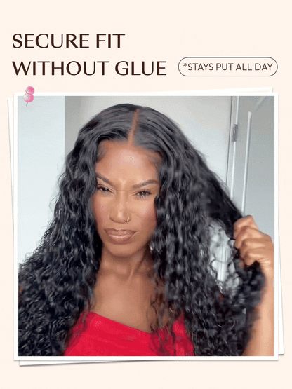 13x4 Pre-Cut Lace 2-in-1 Straight-to-Water-Wave Glueless