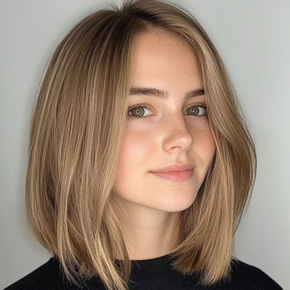Natural Straight Hair Topper for Thinning Crown – Instant Volume & Seamless Coverage
