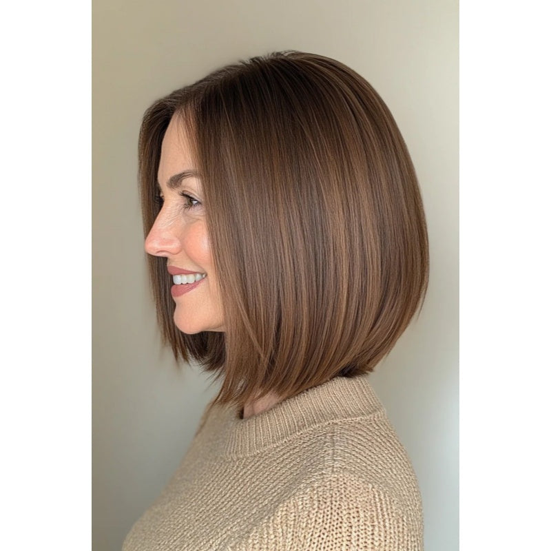 Natural Straight Hair Topper for Thinning Crown – Instant Volume & Seamless Coverage