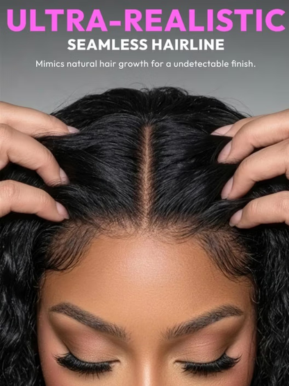 13x4 Pre-Cut Lace 2-in-1 Straight-to-Water-Wave Glueless