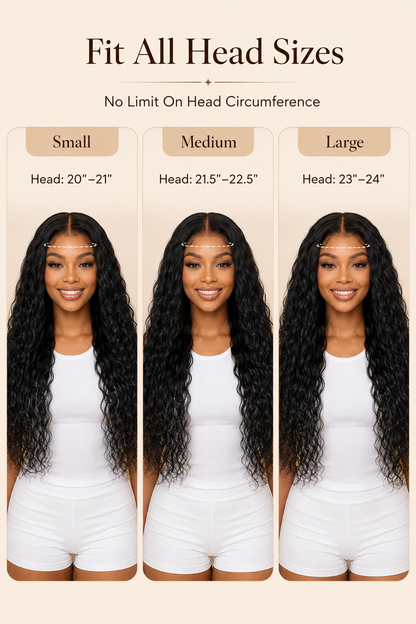 13x4 Pre-Cut Lace 2-in-1 Straight-to-Water-Wave Glueless