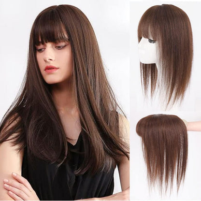 Hot Sale Straight Hair Topper With Bangs For  Women With Thinning Hair