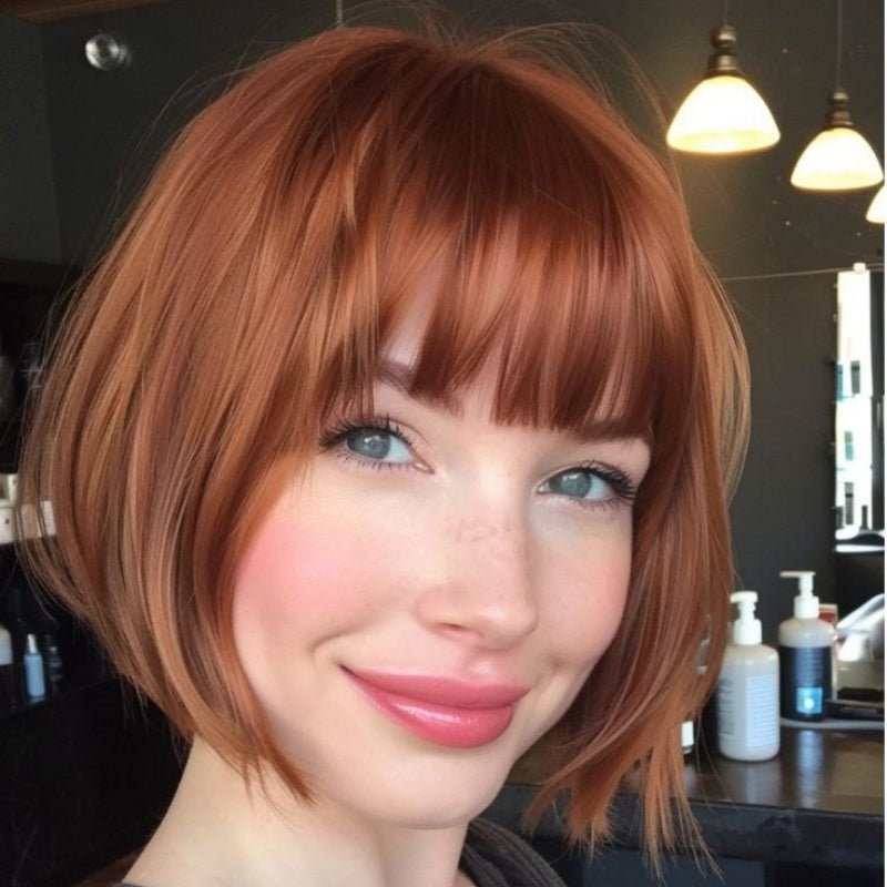 Hot Sale Straight Hair Topper With Bangs For  Women With Thinning Hair