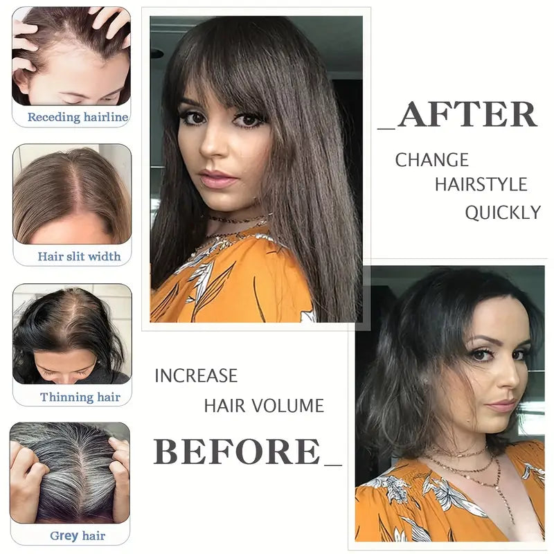 Hot Sale Straight Hair Topper With Bangs For  Women With Thinning Hair