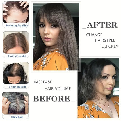 Hot Sale Straight Hair Topper With Bangs For  Women With Thinning Hair
