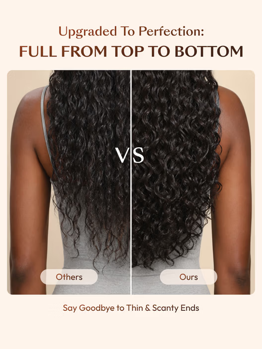 🥰 Water Wave Glueless Wig – 7×5 Lace, Full-Bodied Natural Flow for Everyday Wear