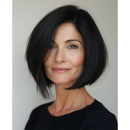 Natural Straight Hair Topper for Thinning Crown – Instant Volume & Seamless Coverage