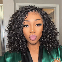 🔥 LAST DAY: 87% OFF | Glueless Knotless Boho Curl Wig – 13x6 HD Lace Human Hair