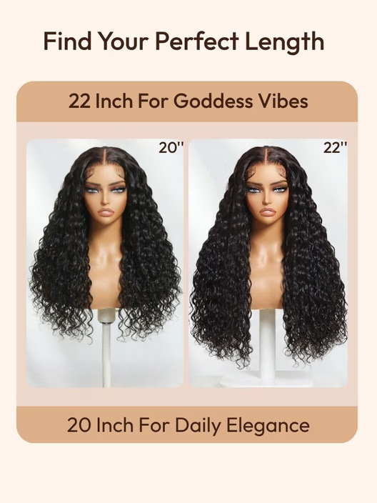 🥰 Water Wave Glueless Wig – 7×5 Lace, Full-Bodied Natural Flow for Everyday Wear