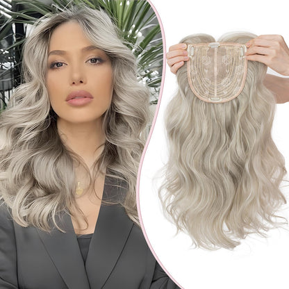 ⚡⚡Final Hours – 2026 New Lightweight & Breathable Wavy Hair Topper