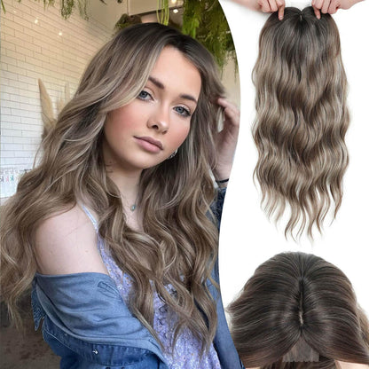 ⚡⚡Final Hours – 2026 New Lightweight & Breathable Wavy Hair Topper