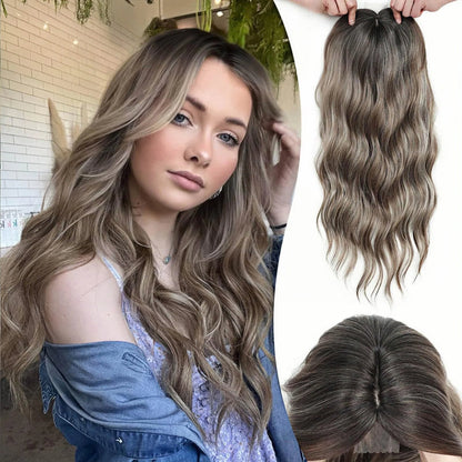 ⚡⚡Final Hours – 2026 New Lightweight & Breathable Wavy Hair Topper