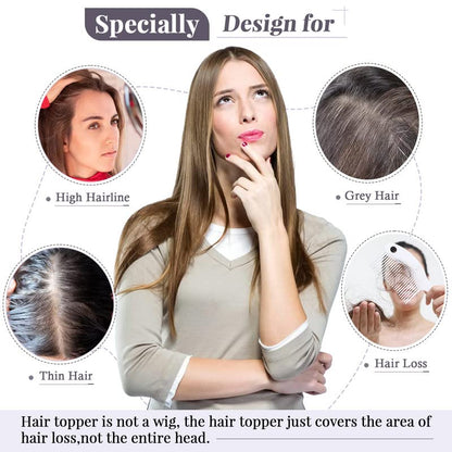 ⚡⚡Final Hours – 2026 New Lightweight & Breathable Wavy Hair Topper
