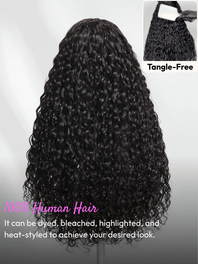 🥰 Water Wave Glueless Wig – 7×5 Lace, Full-Bodied Natural Flow for Everyday Wear