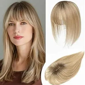 🔥Honey Blonde with Dark Brown Root