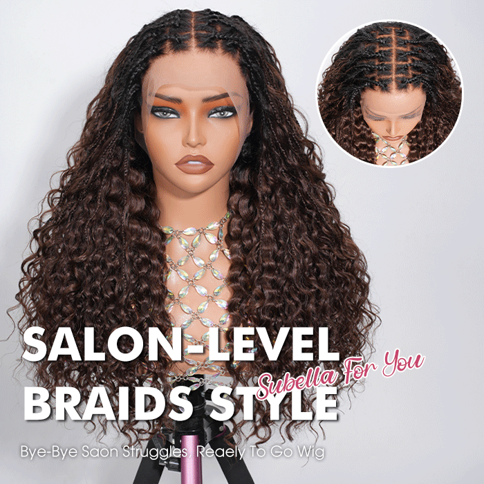 🔥 LAST DAY: 87% OFF | Glueless Knotless Boho Curl Wig – 13x6 HD Lace Human Hair