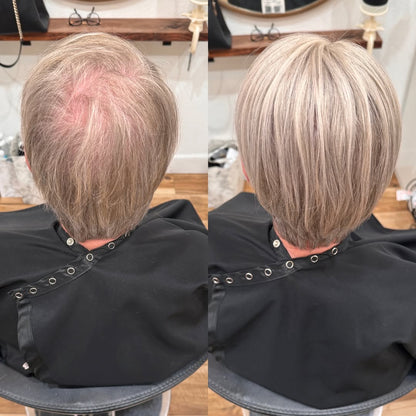 Natural Straight Hair Topper for Thinning Crown – Instant Volume & Seamless Coverage