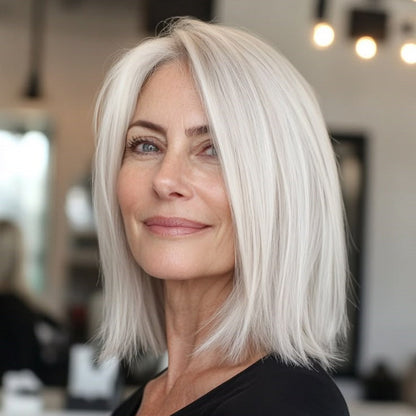 Natural Straight Hair Topper for Thinning Crown – Instant Volume & Seamless Coverage