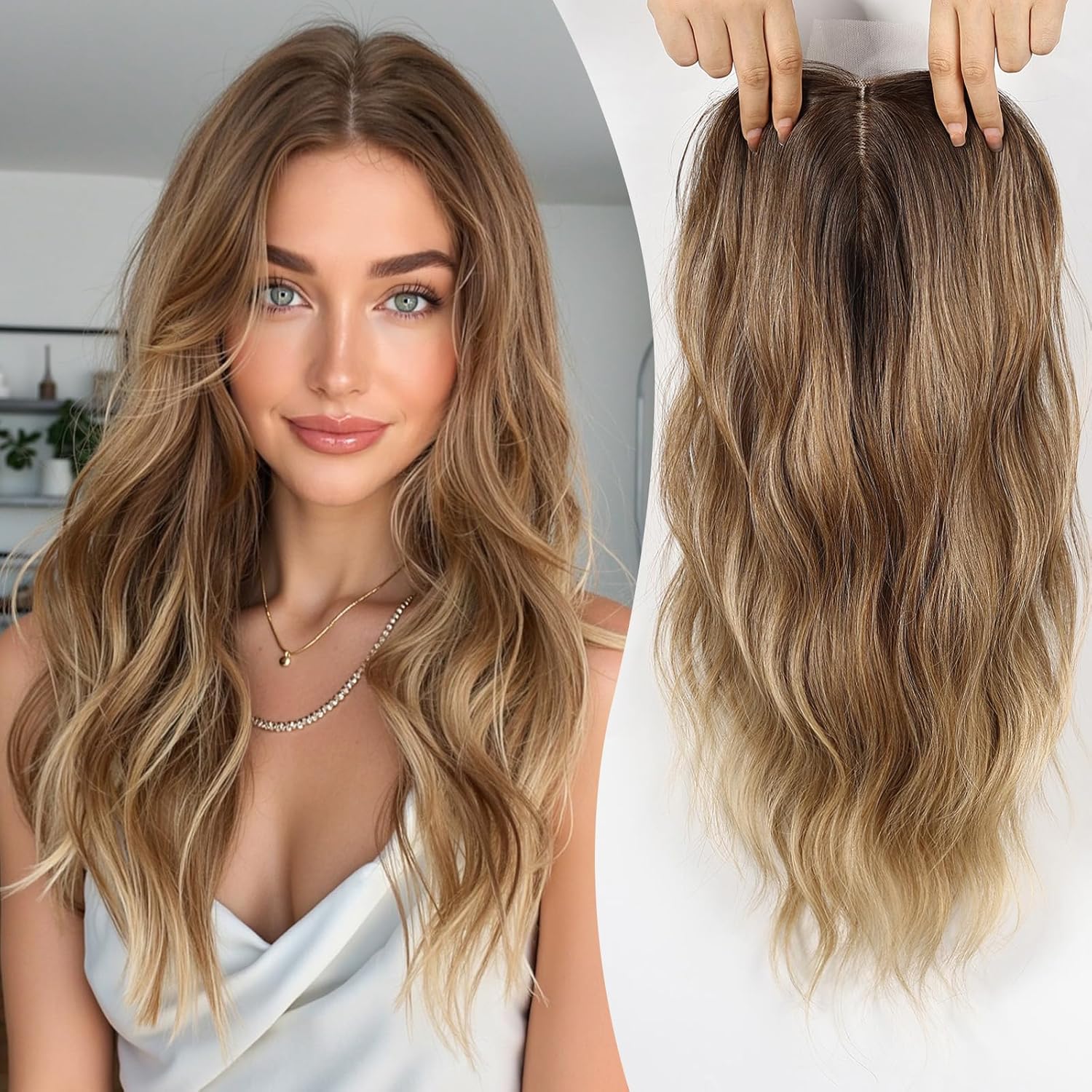 Blonde Mix with Dark Roots