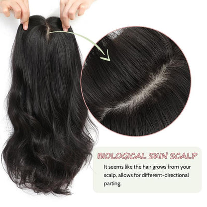 ⚡⚡Final Hours – 2026 New Lightweight & Breathable Wavy Hair Topper