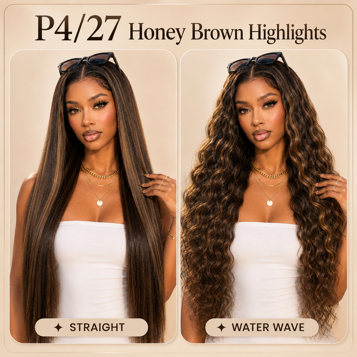 13x4 Pre-Cut Lace 2-in-1 Straight-to-Water-Wave Glueless