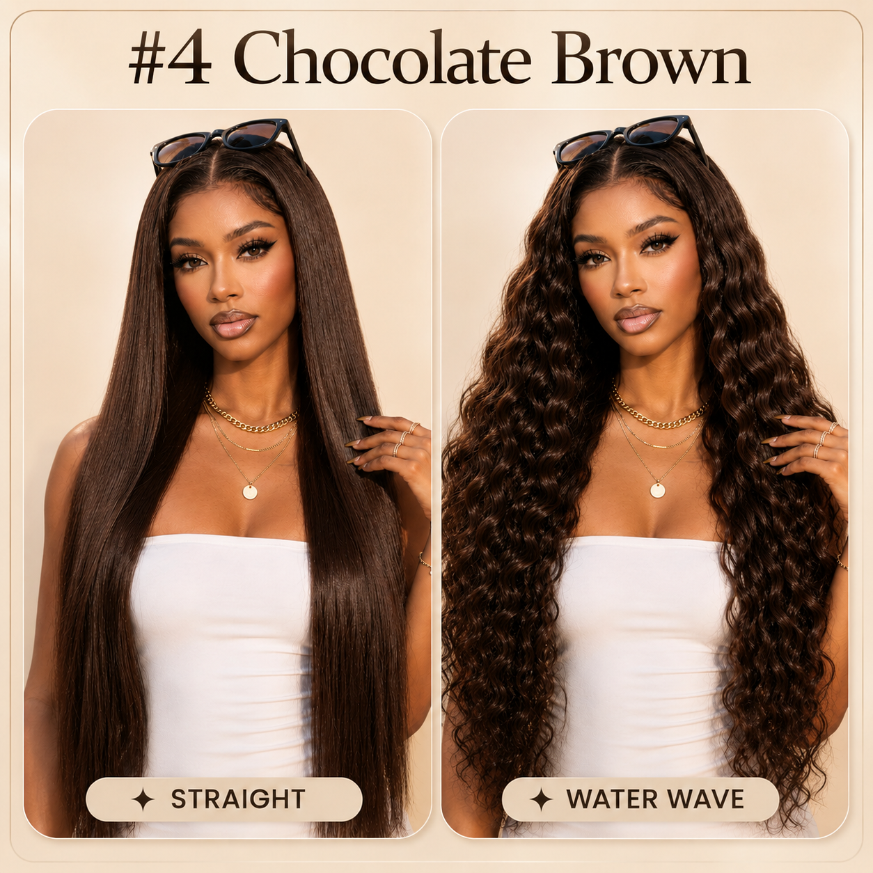 13x4 Pre-Cut Lace 2-in-1 Straight-to-Water-Wave Glueless