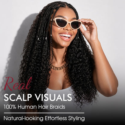🔥 LAST DAY: 87% OFF | Glueless Knotless Boho Curl Wig – 13x6 HD Lace Human Hair